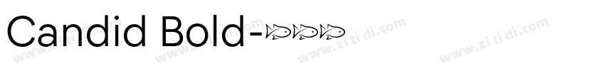 Candid Bold字体转换